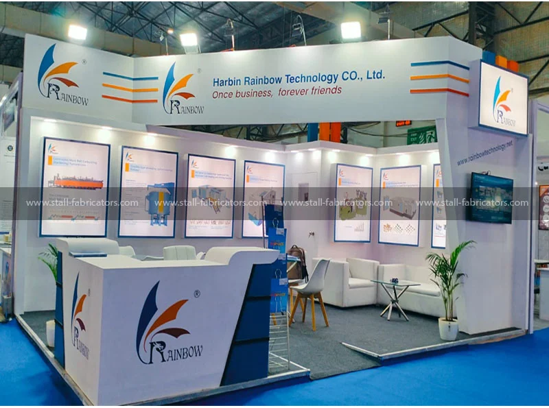 Harbin Rainbow Technology exhibition stall at Fastener Fair India – designed & fabricated by Stall Fabricators