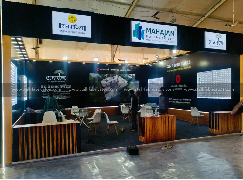Mahajan Build Pro LLP exhibition stall at Homethon – designed & fabricated by Stall Fabricators