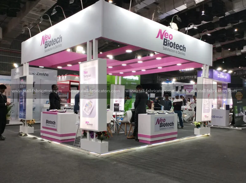 Neo Biotech exhibition stall at Isoi – designed & fabricated by Stall Fabricators