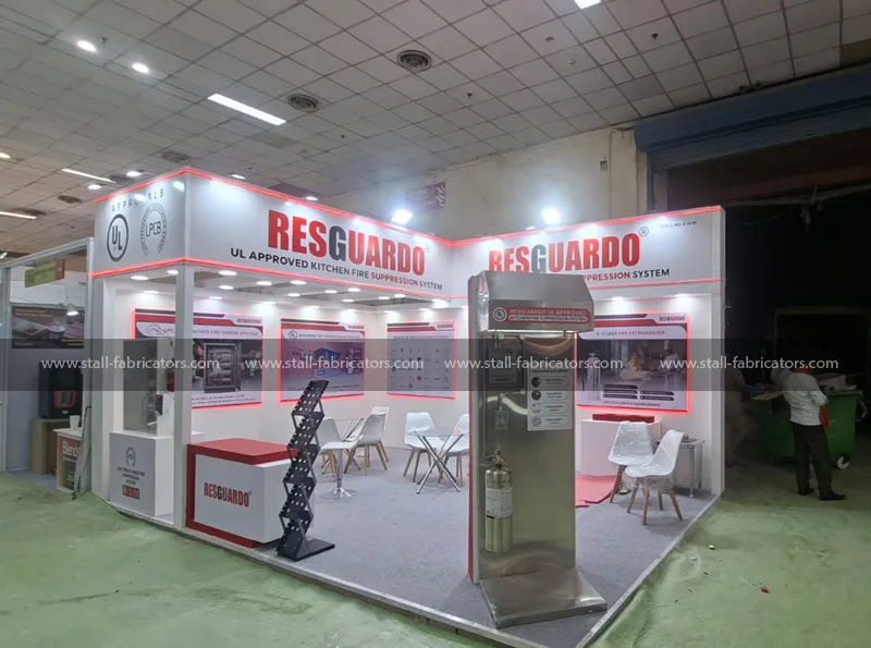 Resguardo exhibition stall at Aahar – designed & fabricated by Stall Fabricators