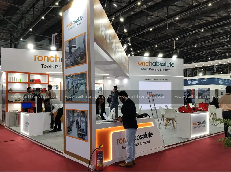 Ronch Absolute Tools Pvt Ltd exhibition stall at Tagma Diemould India – designed & fabricated by Stall Fabricators